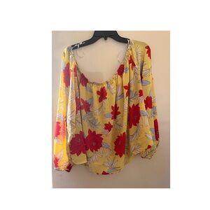Floral Yellow Blouse